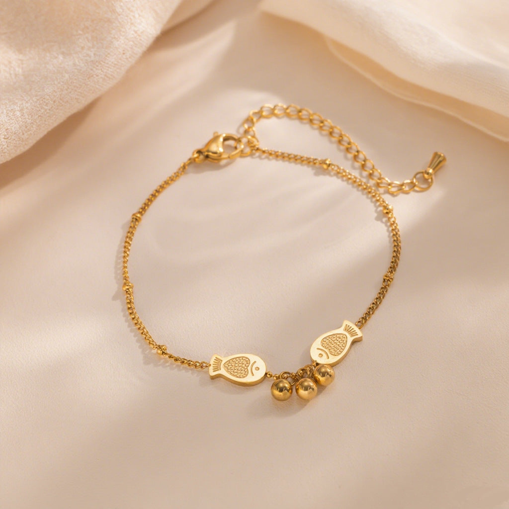 Women's Commuter Titanium Steel Light Luxury Couple Bracelets