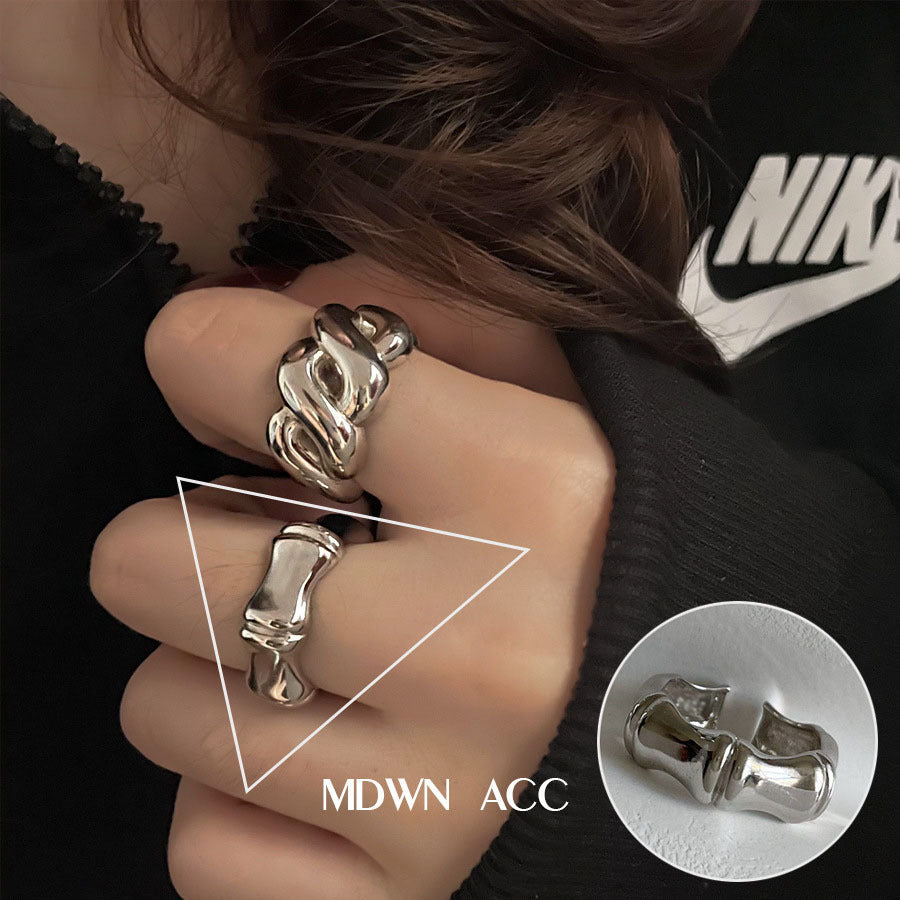 Cool Personality Geometric Hollow Irregular Female Retro Temperament Simple Open Bracelets