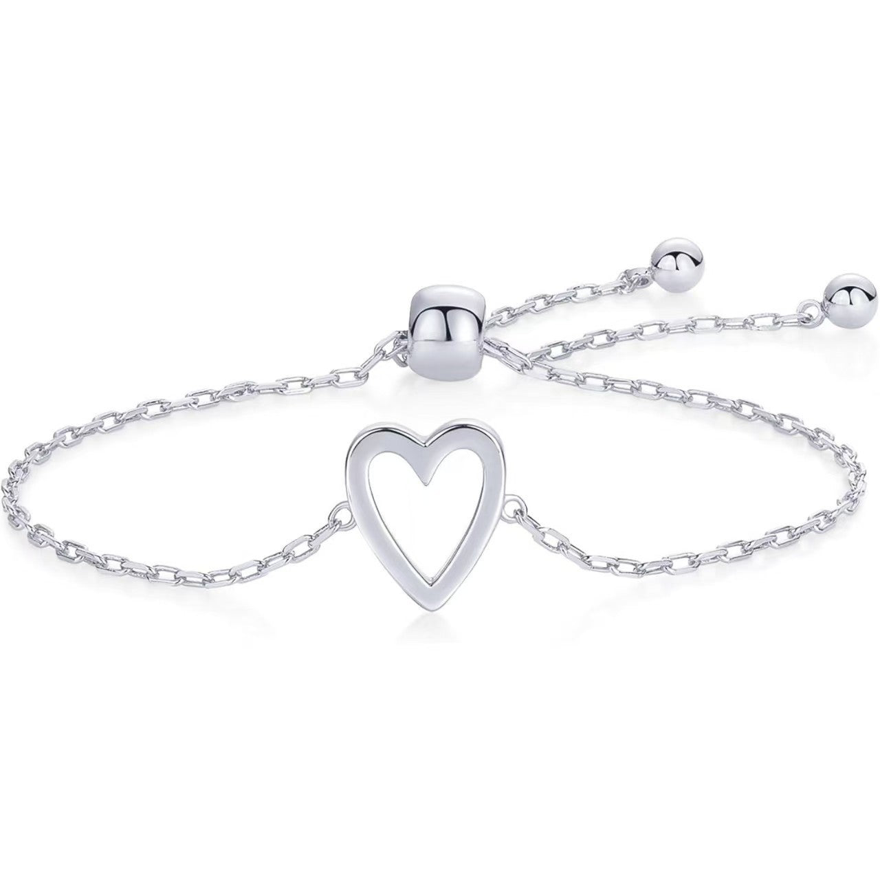 Women's Love Adjustable Stainless Steel Simple Gold-plated Bracelet