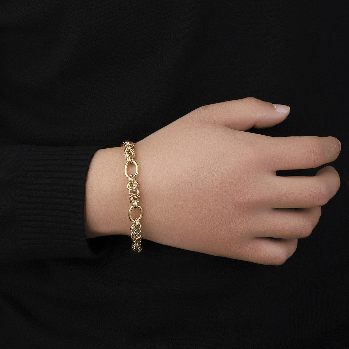 Handmade Chain Fashion Golden Personality High-grade Fancy Bracelet