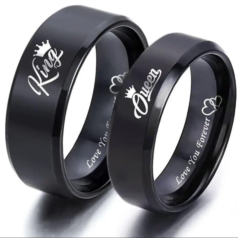 Valentine's Day Gift Stainless Steel Couple Rings