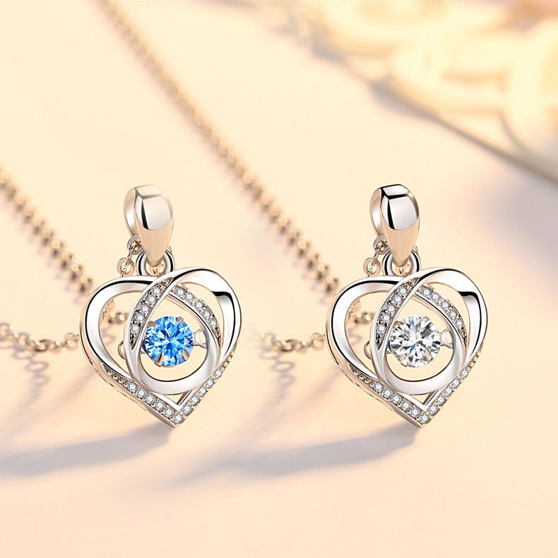 Drop Sier-plated Beating Love Accessories Valentine's Pendants