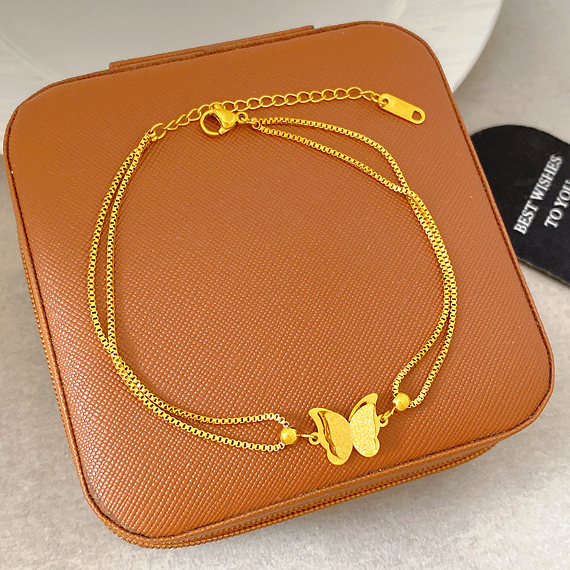 Light Luxury Micro Inlaid Zircon Woven Wire Mesh Fashion Temperament Bracelet
