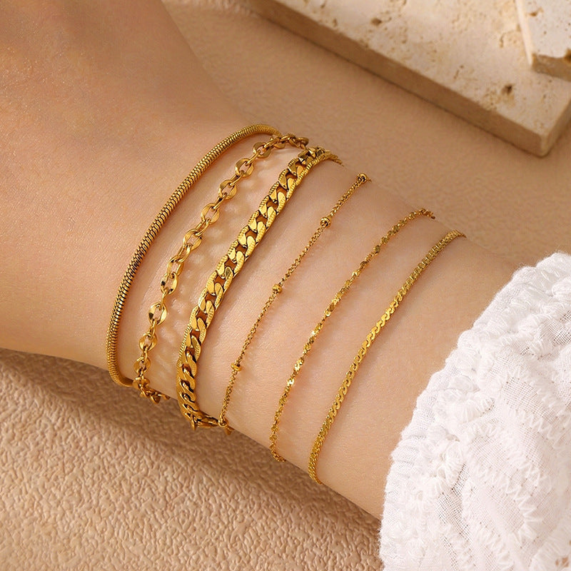 Women's Not Easy To Fade Stainless Steel Bohemian Minimalist Bracelet