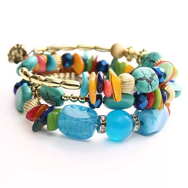 Turquoise Starfish Shell Ocean Wind Beach Necklace