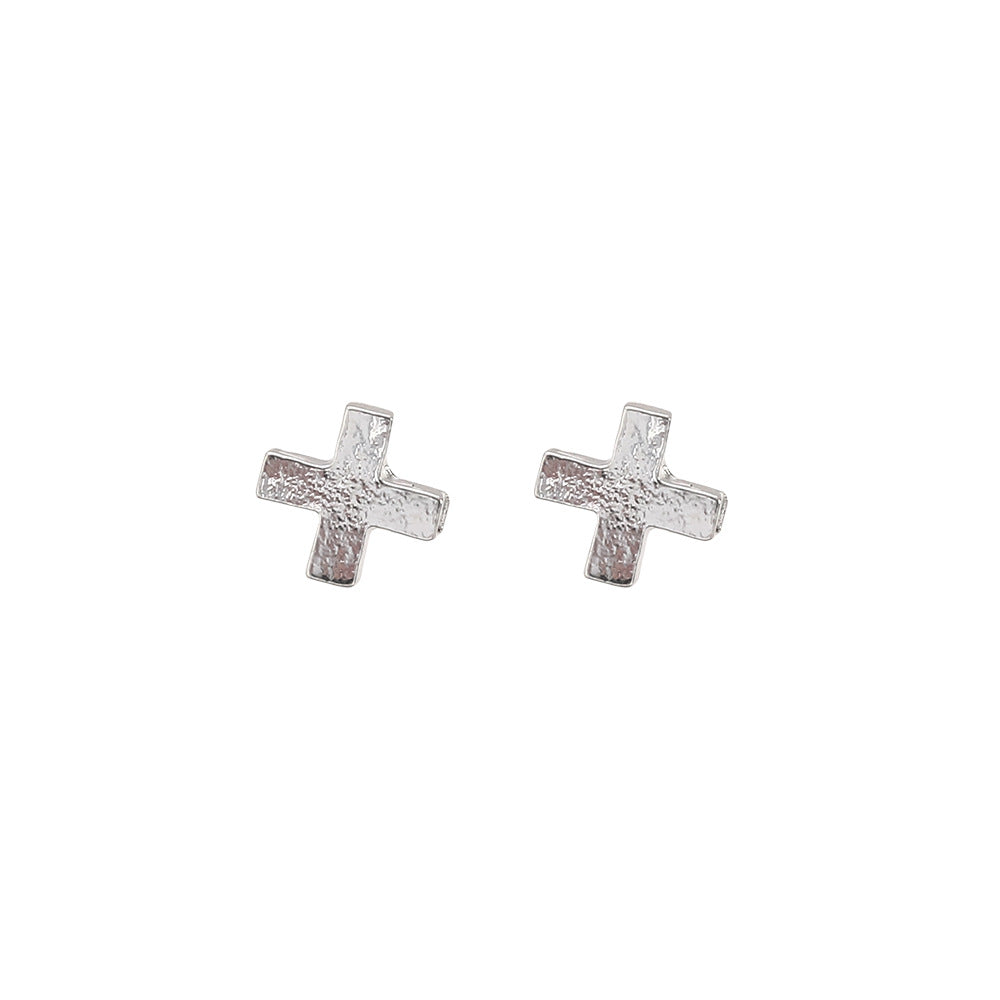 Women's Cold Style Diamond Cross Simple Trendy Rings