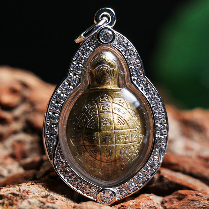 Comfortable Elegant Thai Amulets Copper Turtle Pendants