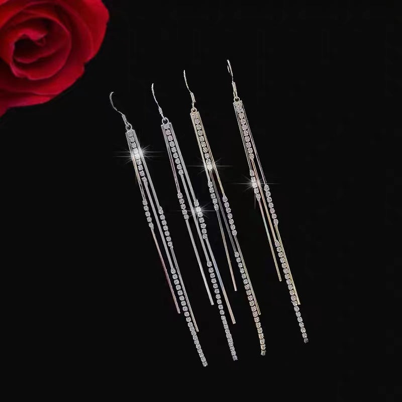 Women's Super Long Snake Bone Chain Korean Style Light Luxury Personalized Rings