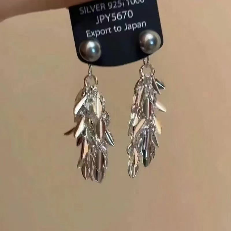 Luxury Pearl Water Drop Niche High Sense Temperament Fashion Earrings