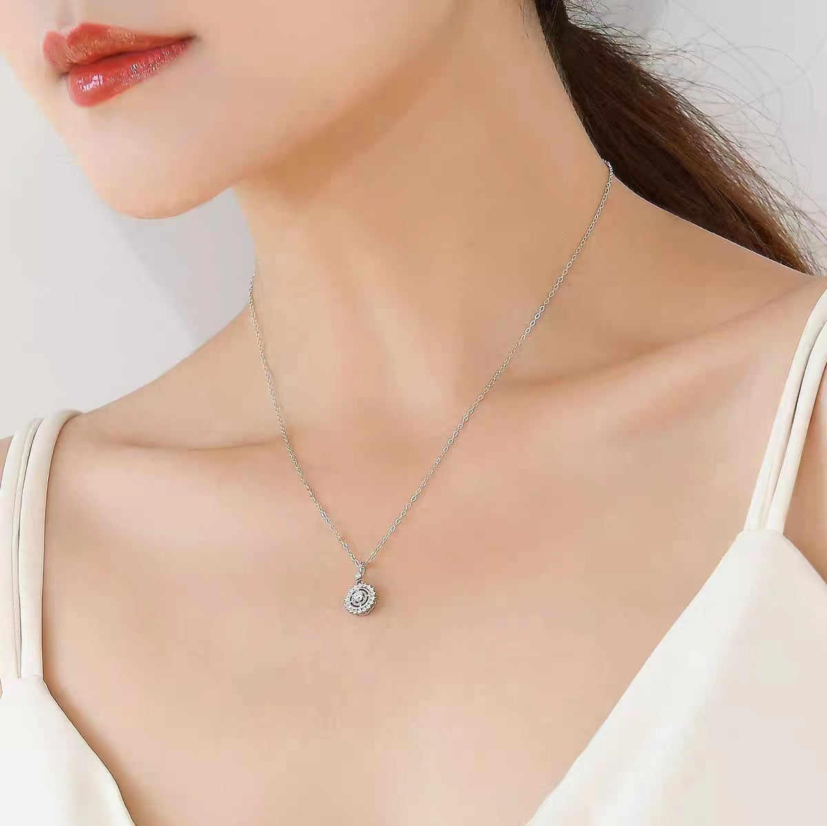 Women's Starry Compass Full Diamond Inlaid Long Necklaces