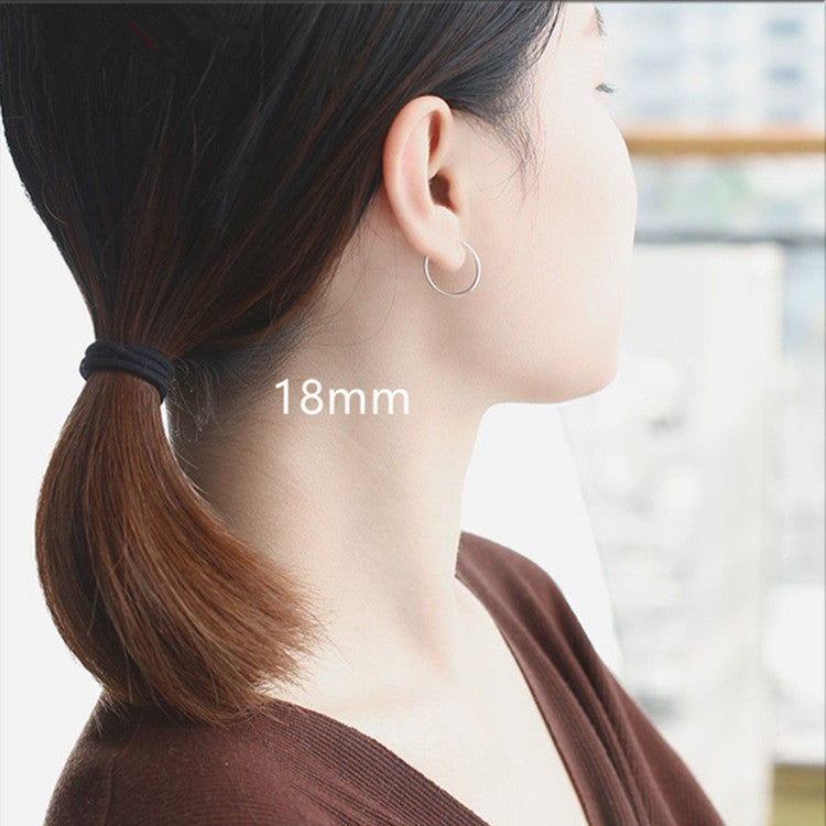 Women's Circle Retro Tassel Special Fashion Minimalism Ear Clip Exquisite Light Earrings