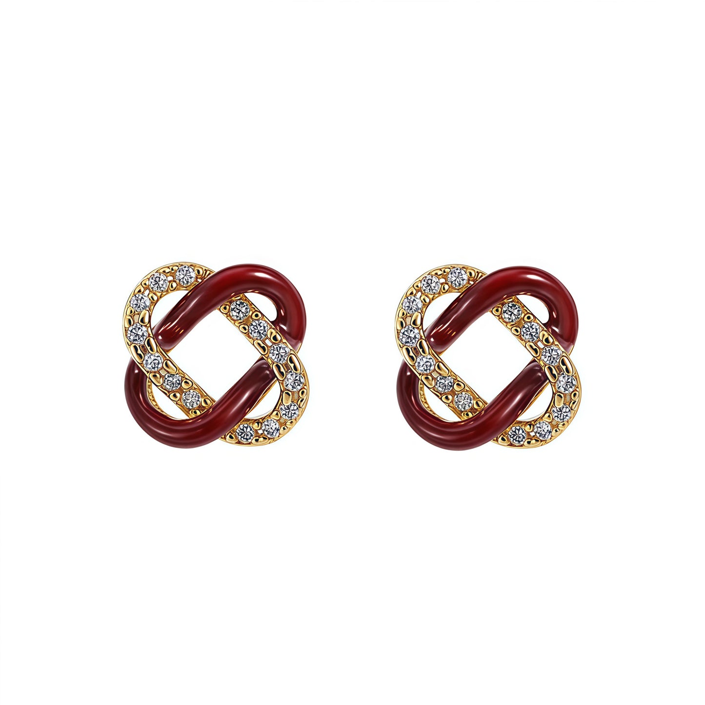 Needle Truelove Knot Female High-grade Sense Red Rings