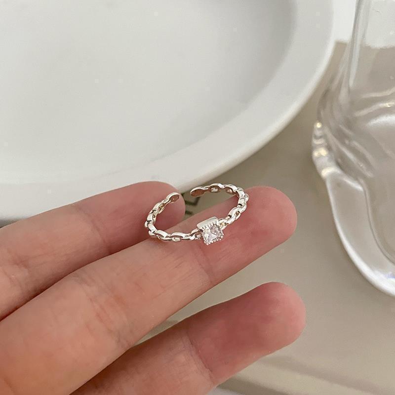 Women's Entire Sterling Sier Pearl Design High-grade Sense Rings
