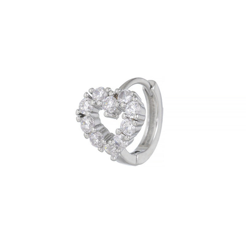 Micro Inlaid Zircon Clip Female Creative Rings
