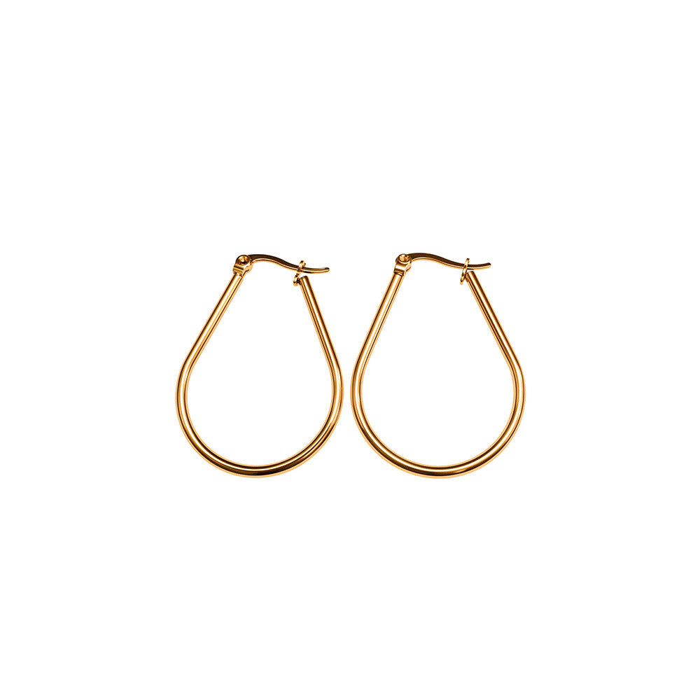 Women's Fashionable Stainless Steel Simple Titanium Bath Ear Buckle