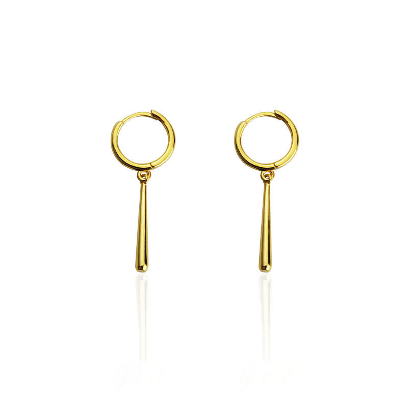 Women's Exaggerated Long Water Drops Clip Light Luxury Fashion High Class Ear Line