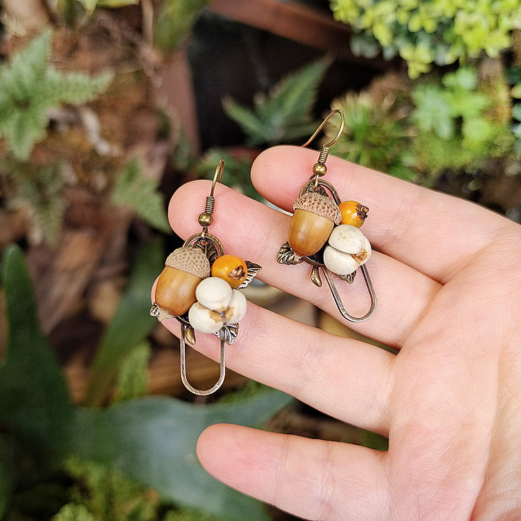 Minority Geometric Mori Style Fresh Unique Creative Simple Wooden Earrings