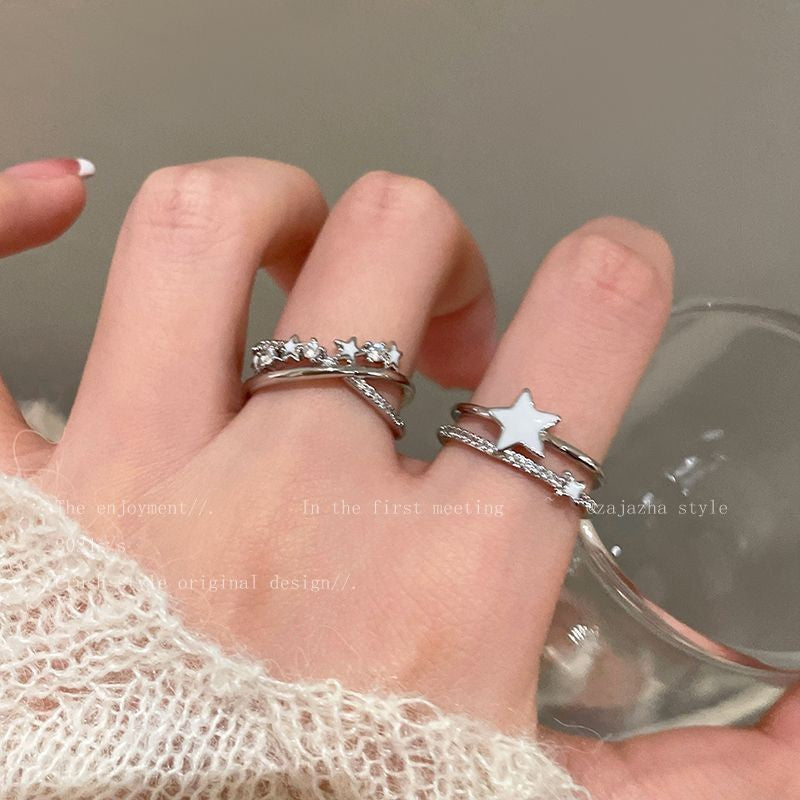 Women's Bow Tie Fashion Elegant Graceful Index Finger Light Luxury Minority Ring