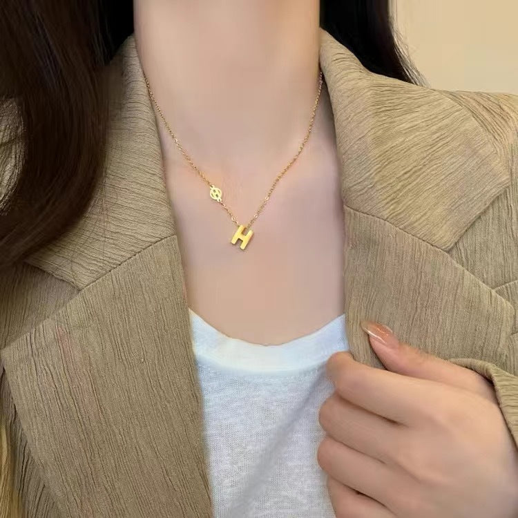 Simple Graceful Fashion Personality Letter Female Clavicle Necklace
