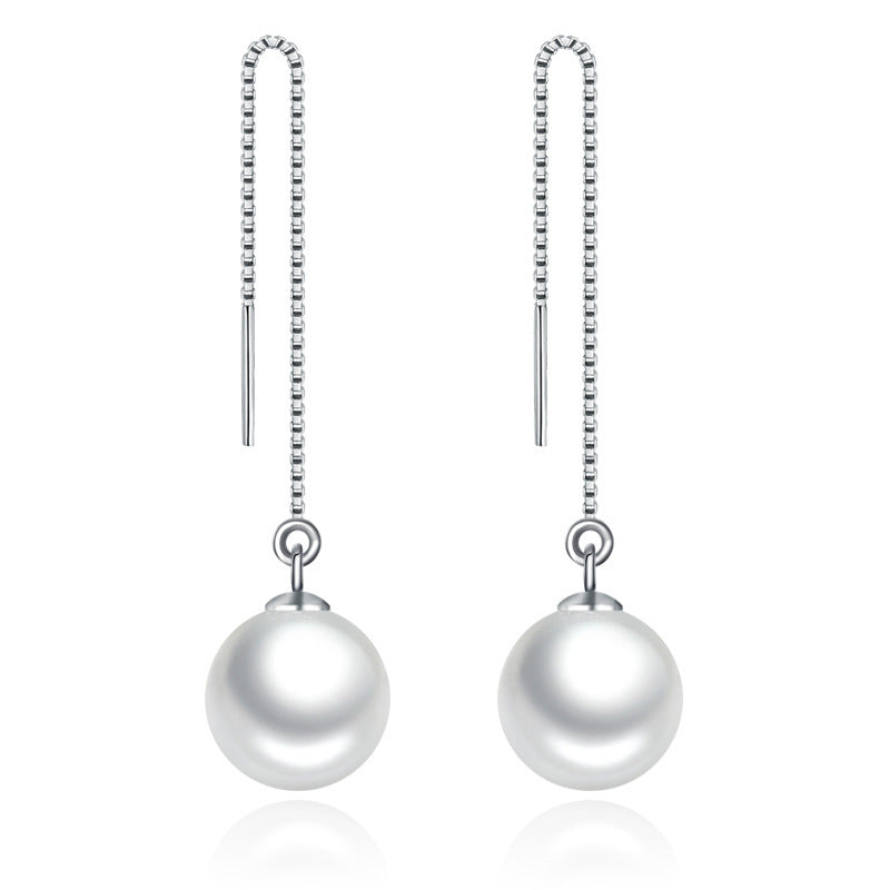 String Fashion Shell Pearls Simple Korean Style Long Super Rings