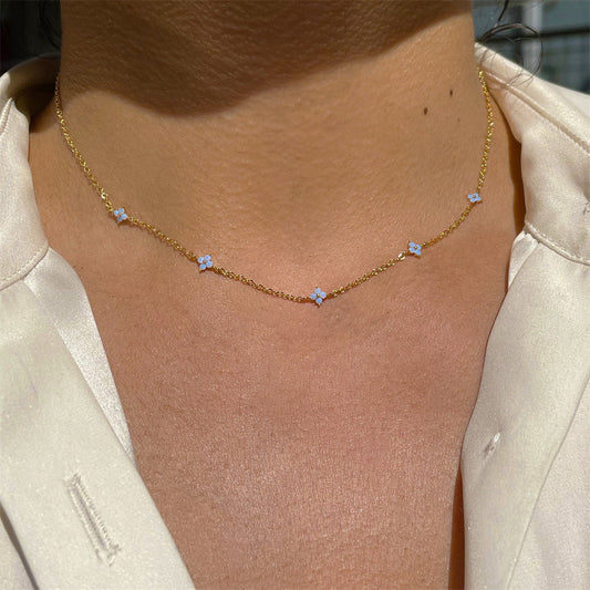 Flower Summer Female Crane Simple Exquisite Classic Necklaces