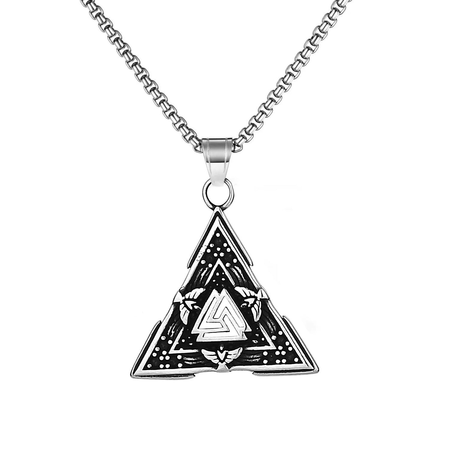 Men's Retro Creative Design Snake-shaped Stainless Steel Personalized Pendants