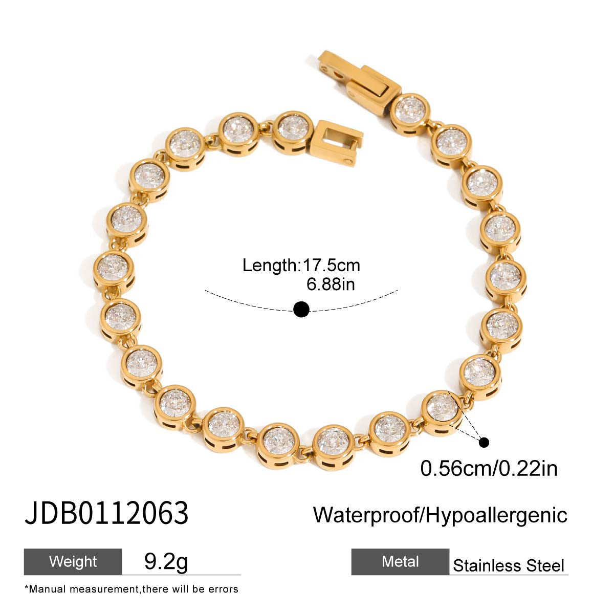 Stainless Steel Imitation Pearl Light Luxury High-grade Cross Bracelet