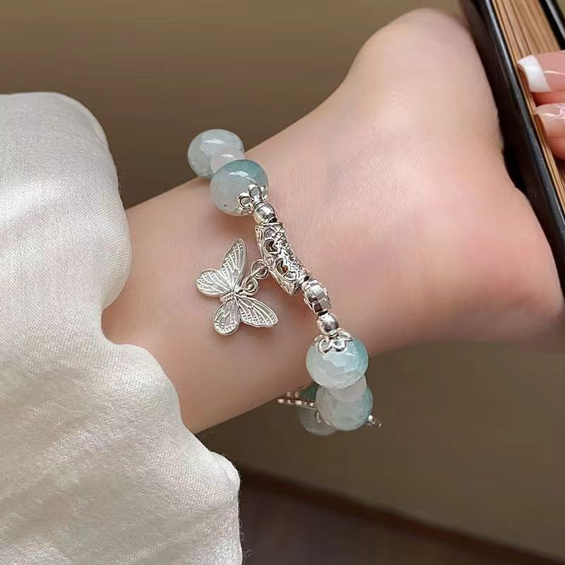 Women's Chinese Butterfly Beaded Light Luxury Archaic Bracelets