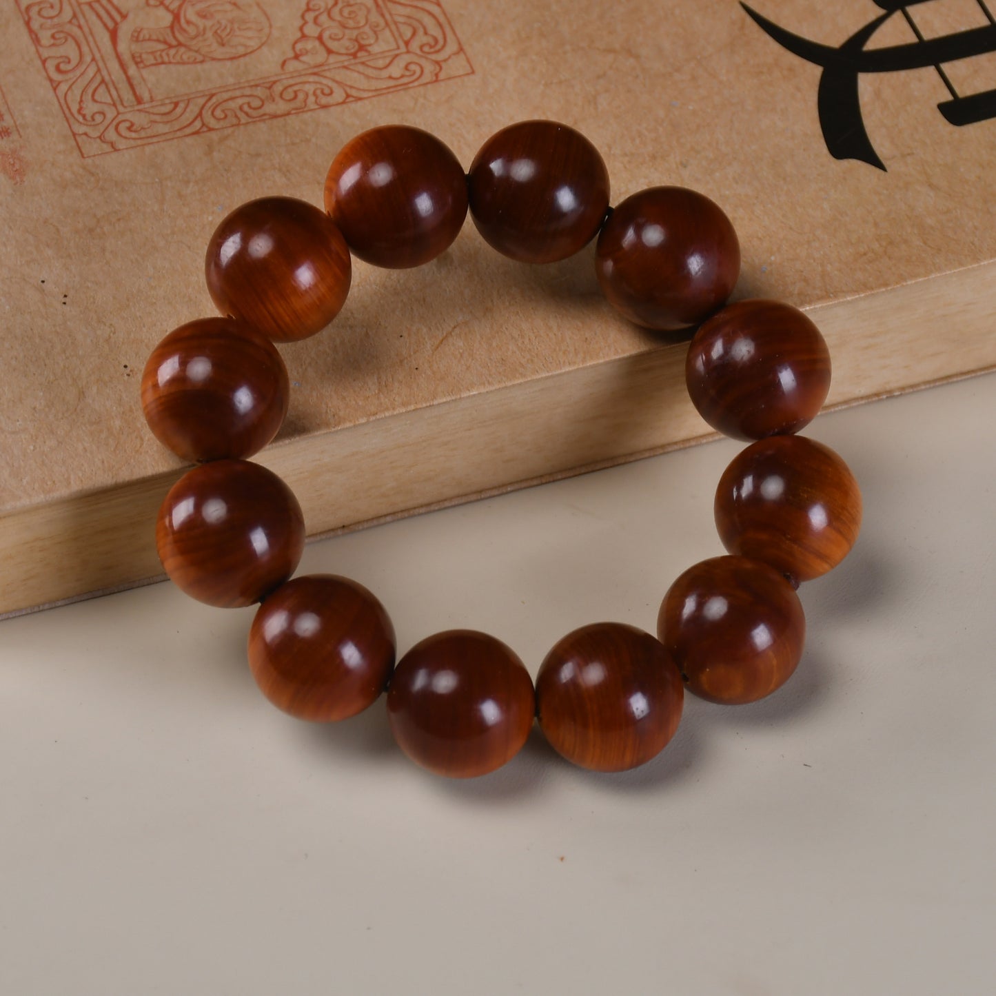Women's & Men's Arborvitae Lightning Transparent Buddha Beads Live Studio Drainage Temple Bracelet