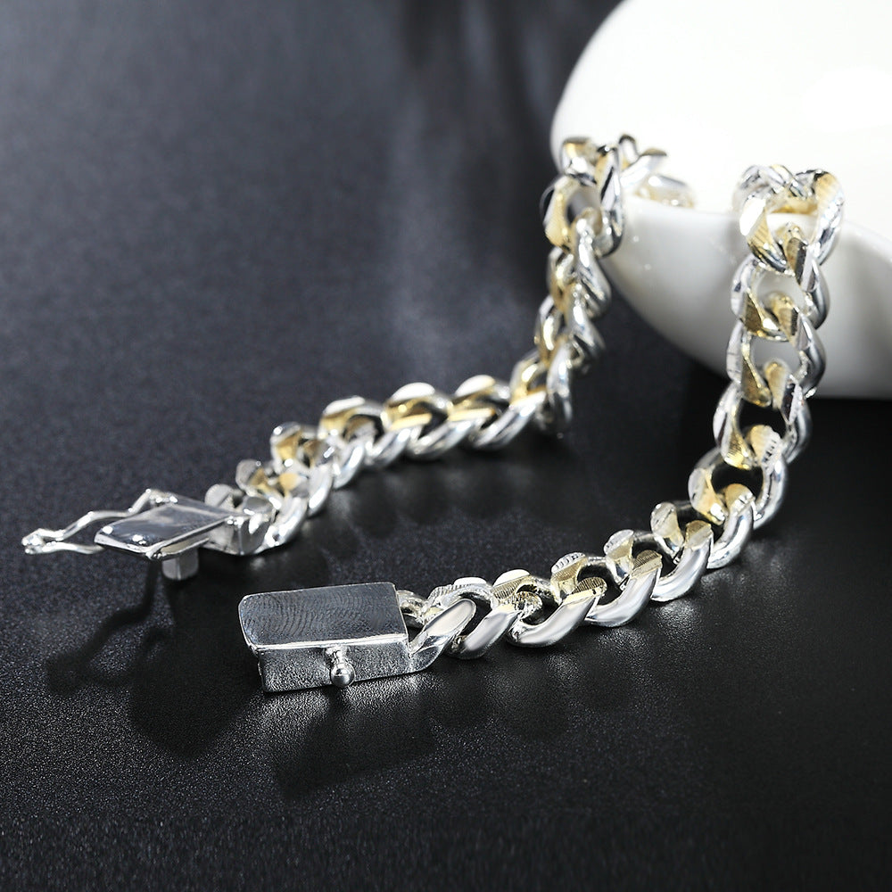 Fashion Sier Plated Color Separation Popular Bracelets