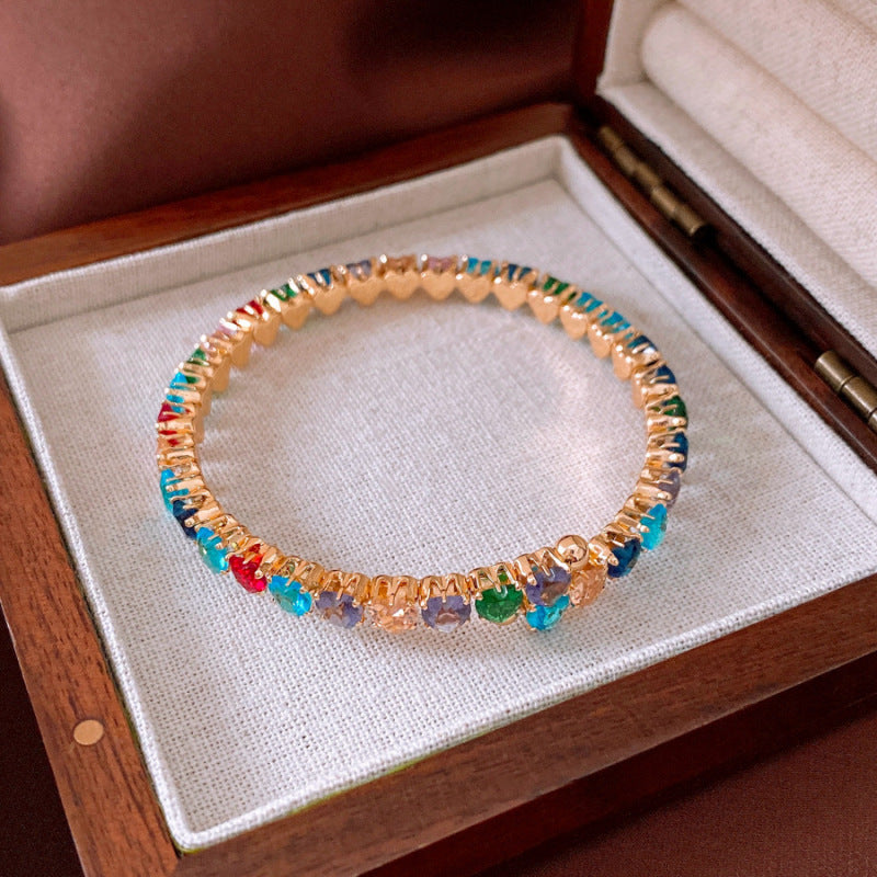 Women's Oval Leaf Small Fresh Gentle Temperament Light Luxury High Sense Bracelet