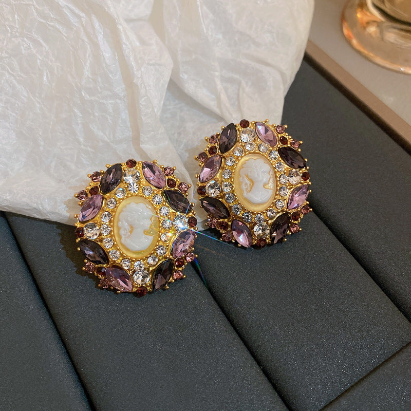 Zircon Butterfly Water Drop Ear Female Rings