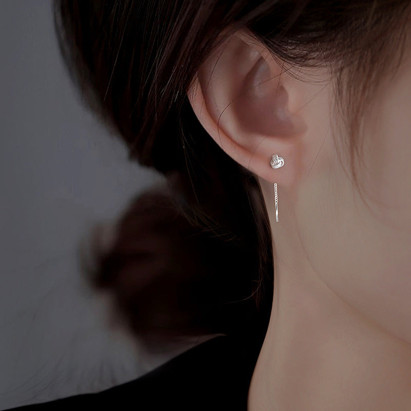 Women's Knot Tassel Fashion Light Luxury Minority Ear Line