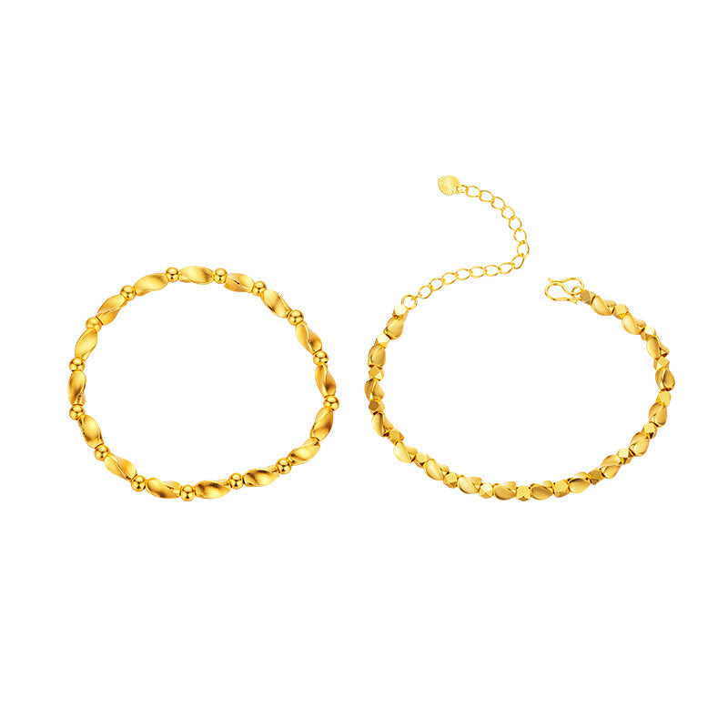 Broken Gold Twist Beads Alluvial Color Bracelets