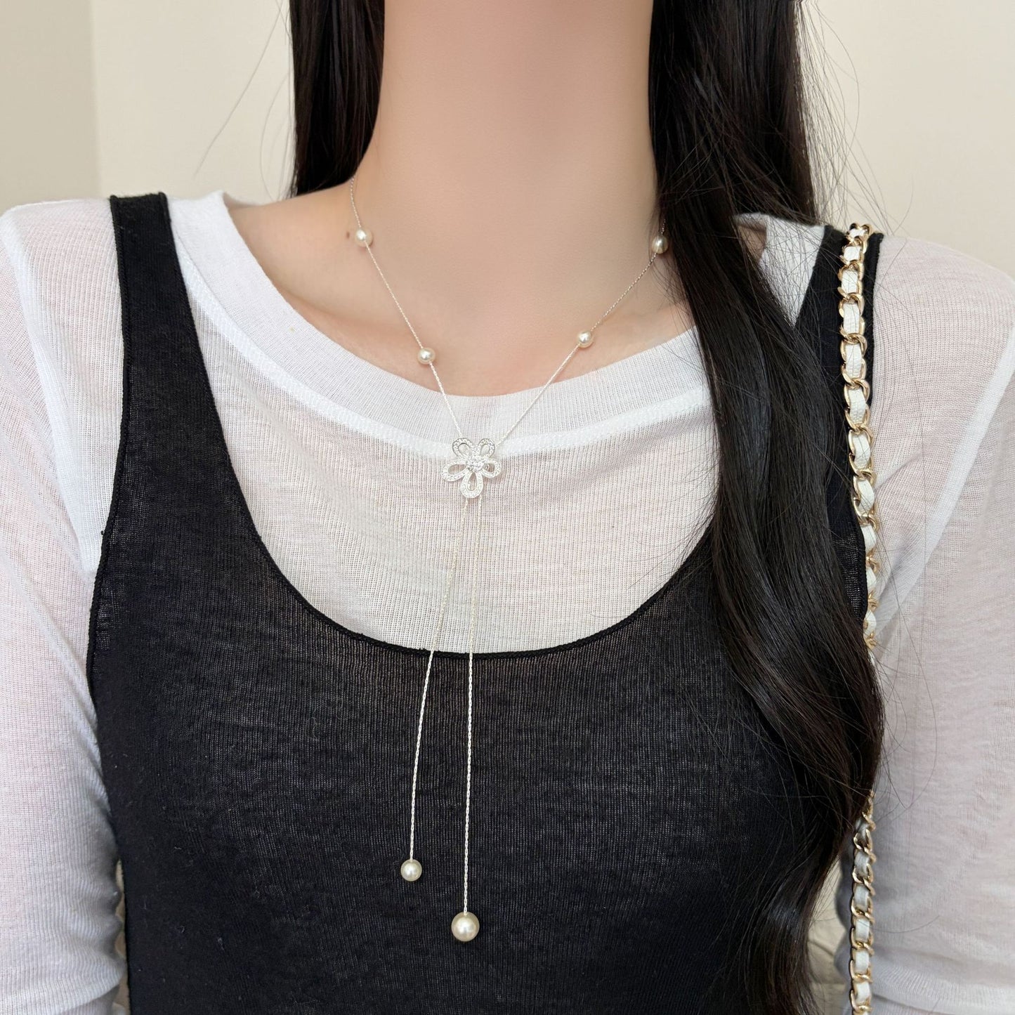 Pull Light Luxury High-grade Versatile Niche Elegant Adjustable Clavicle Necklace