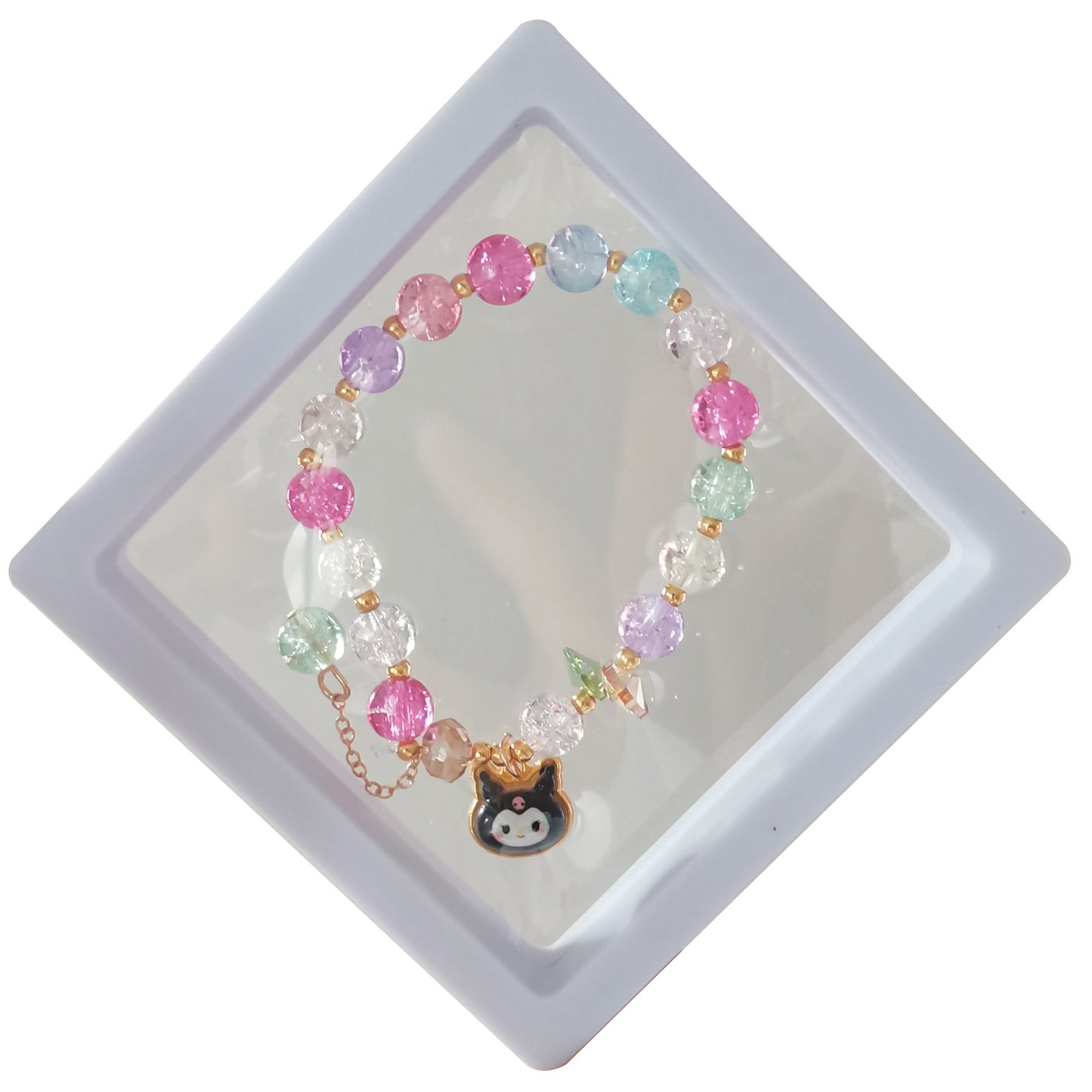 Children's Clear Strawberry Bear Cute Young Girlfriends Bracelets