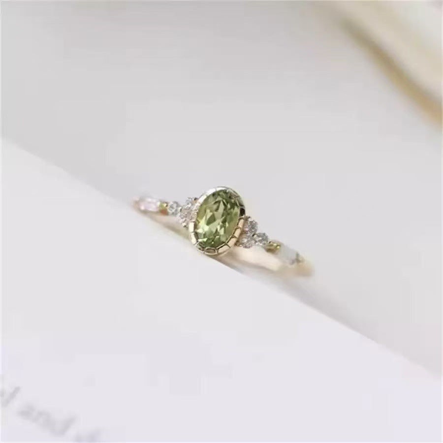 Women's Wizard Of Oz Peridot Engagement Rings