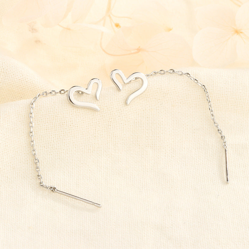 Women's Open Heart Shape Earline Light Luxury Minority Ear Line