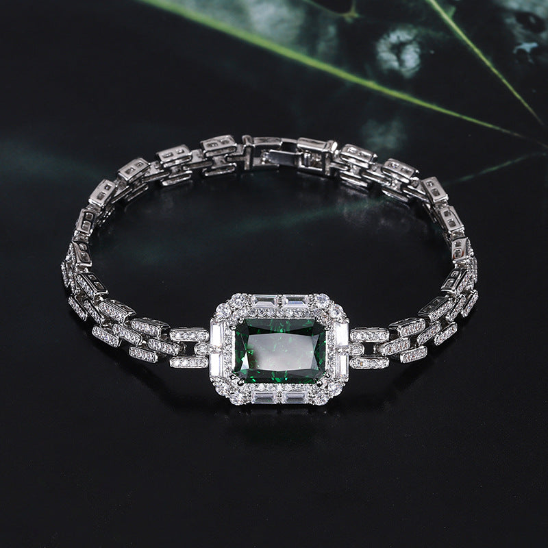 Women's Sheng Jewelry Vintage High Carbon Diamond Bracelets