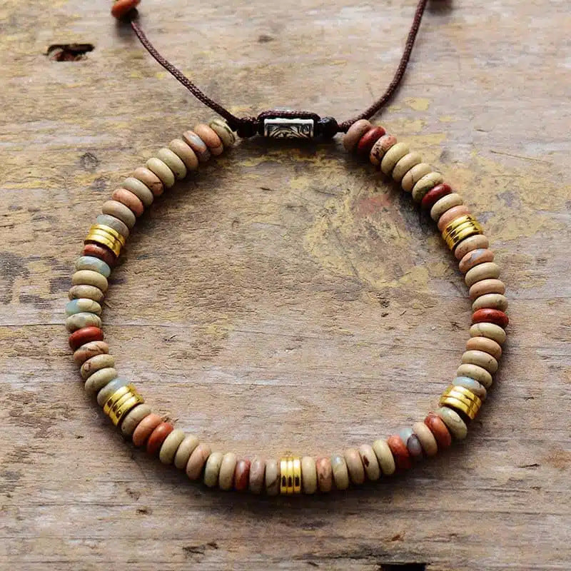 Red Agate Vintage Crystal Natural Tiger Eye Bracelet