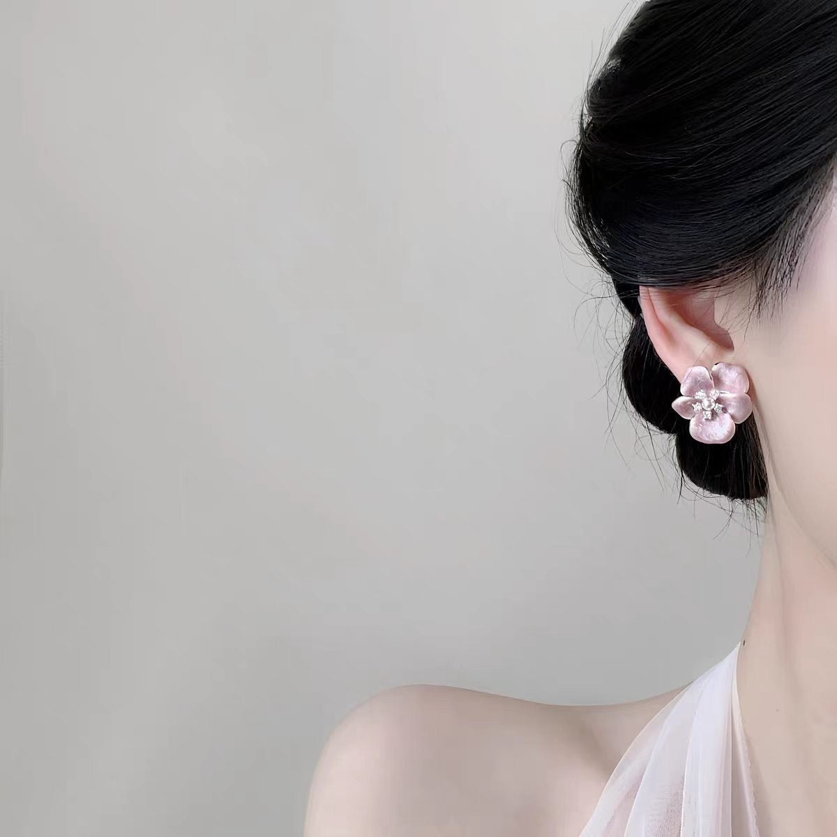 Flower Summer Dopamine Fashion High Sense Earrings