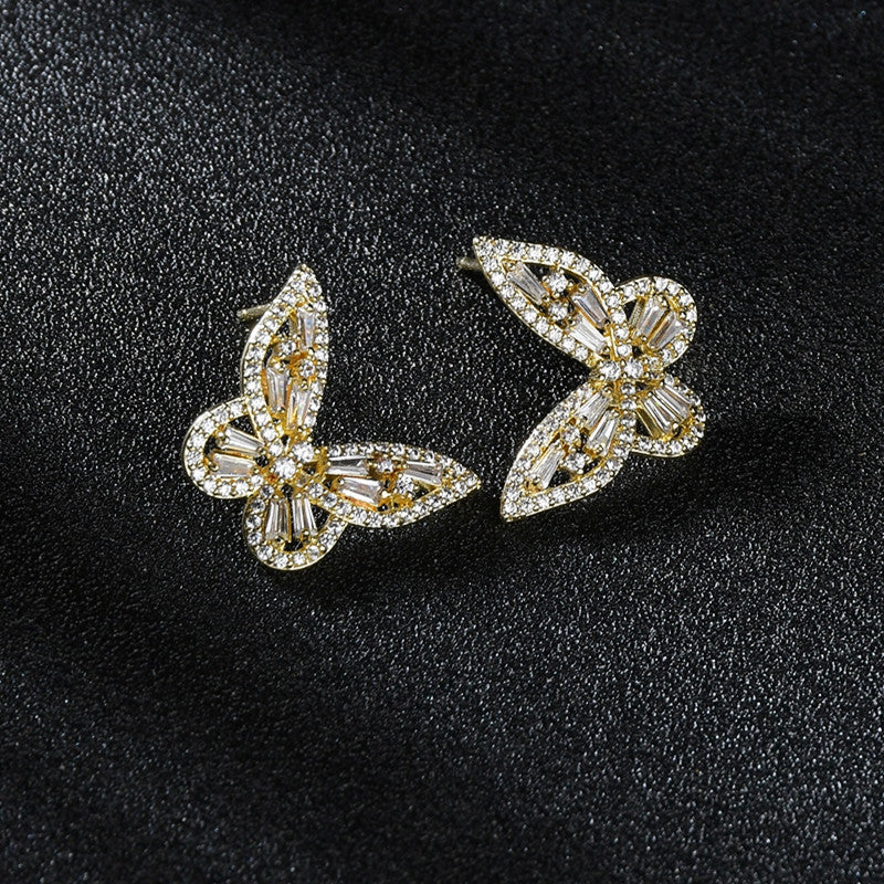 Zircon Inlaid For Sweet Dignified Sense Of Design Earrings