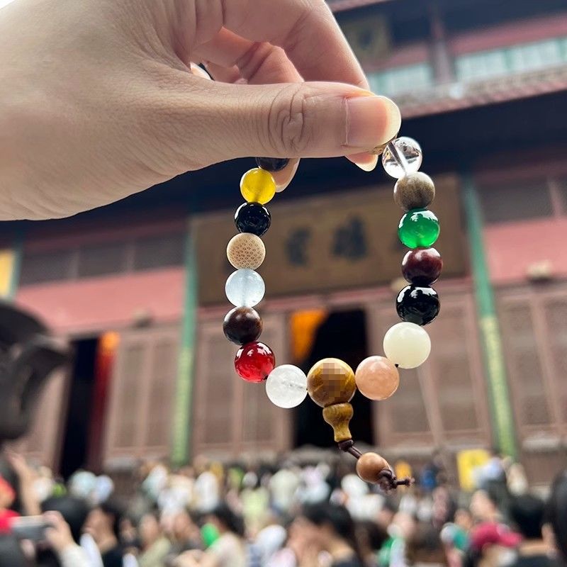 Bodhi Seed Wooden Cultural Artifact Eighteen Prayer Beads Bracelet