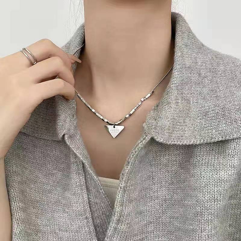 Women's Steel Hip Hop Sweater Chain Trendy Necklace