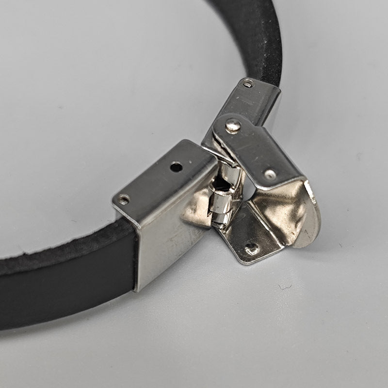 Men's Blue Eye Eight Petal Flower Stainless Steel Pair Of Buckles Bracelets