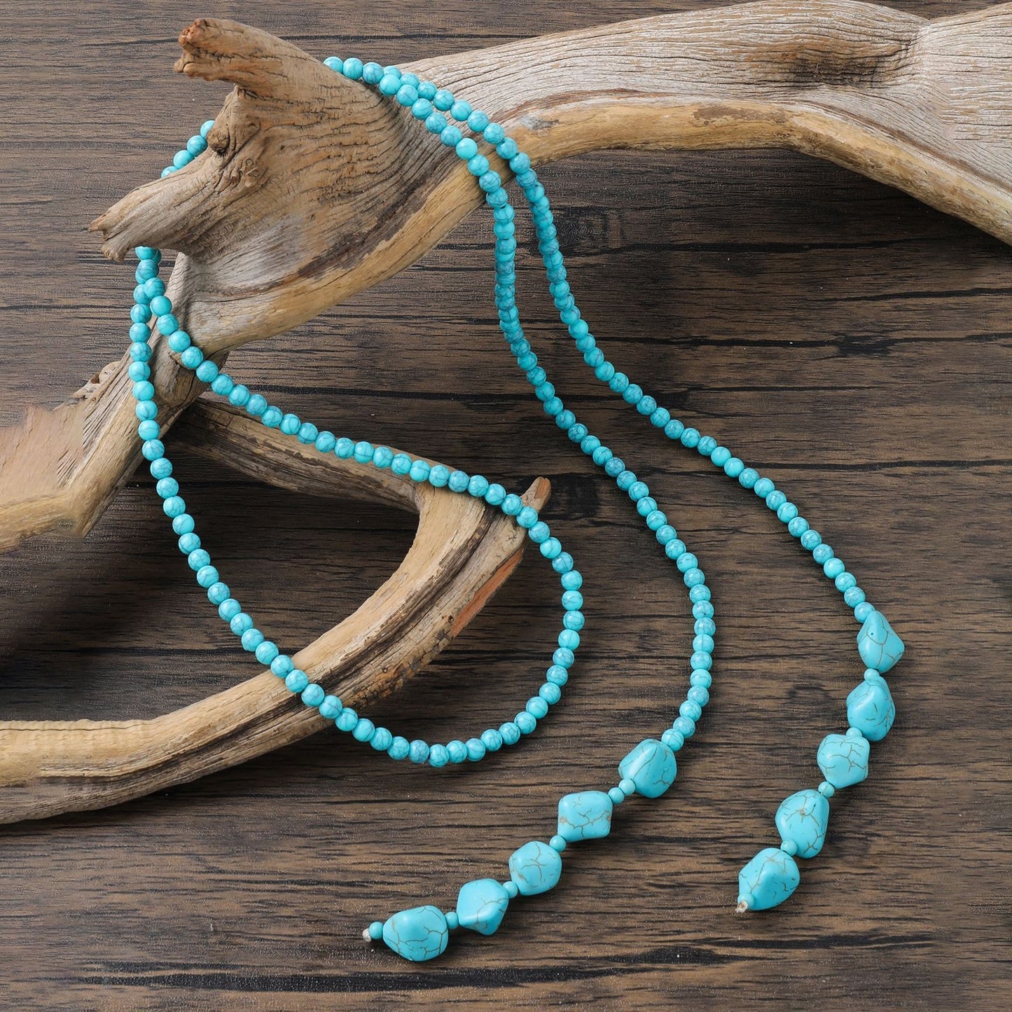 Women's Style Vintage Beaded Sweater Chain Handmade Necklace