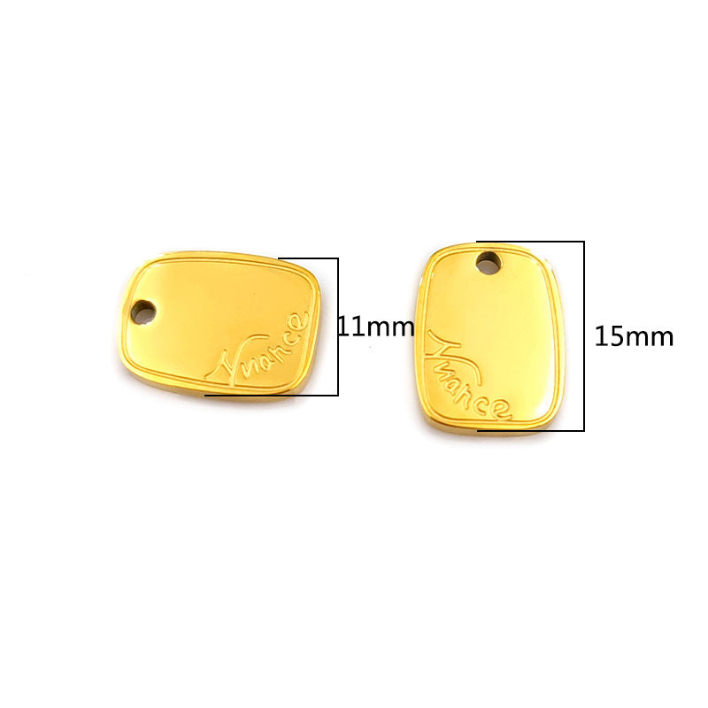 Stainless Steel Titanium Vacuum Hanging Gold-plated Color Retaining Pendants