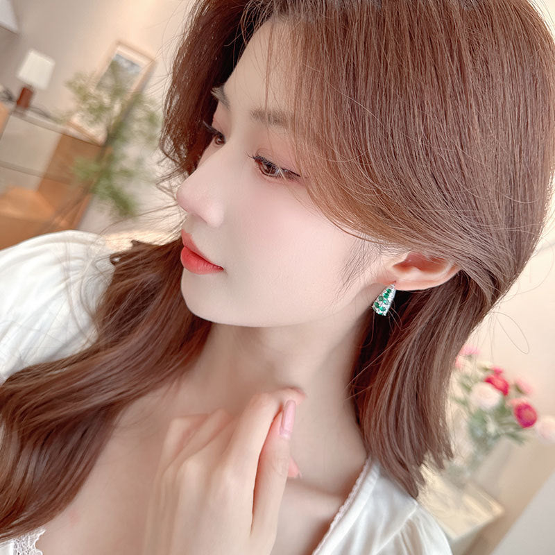 Style High Sense Female Color Zircon Exquisite Rings