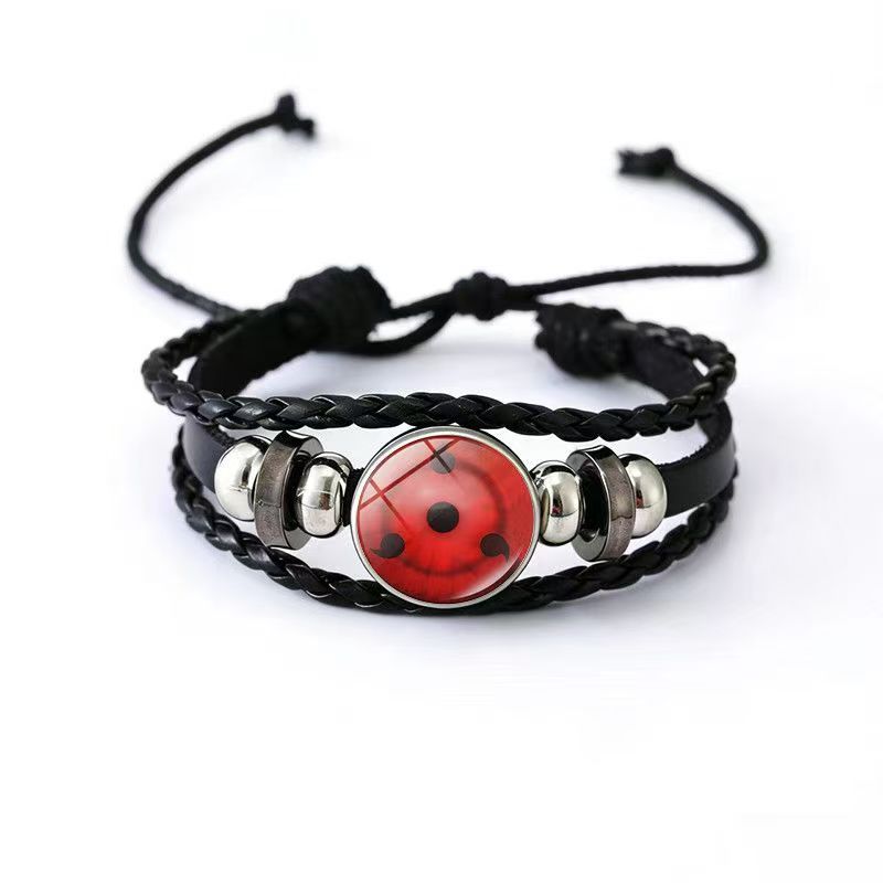 Cowhide Two-dimensional Anime Peripheral Handmade Woven Bracelets