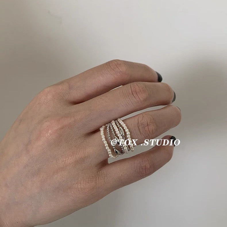 Multilayer Cold Style High-grade Daily Match Rings